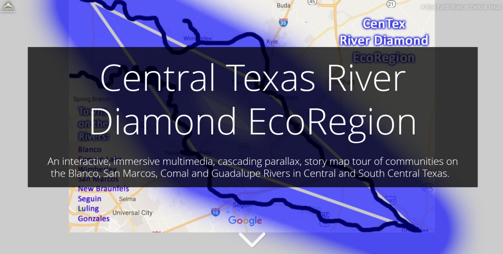 Central Texas River Diamond Cascading Story Map Tour