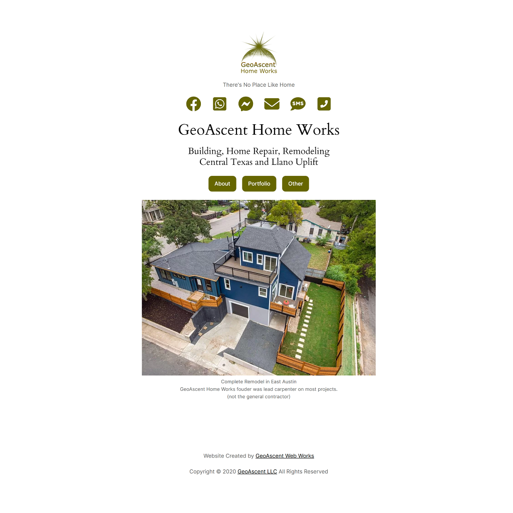 GeoAscent Home Works website link